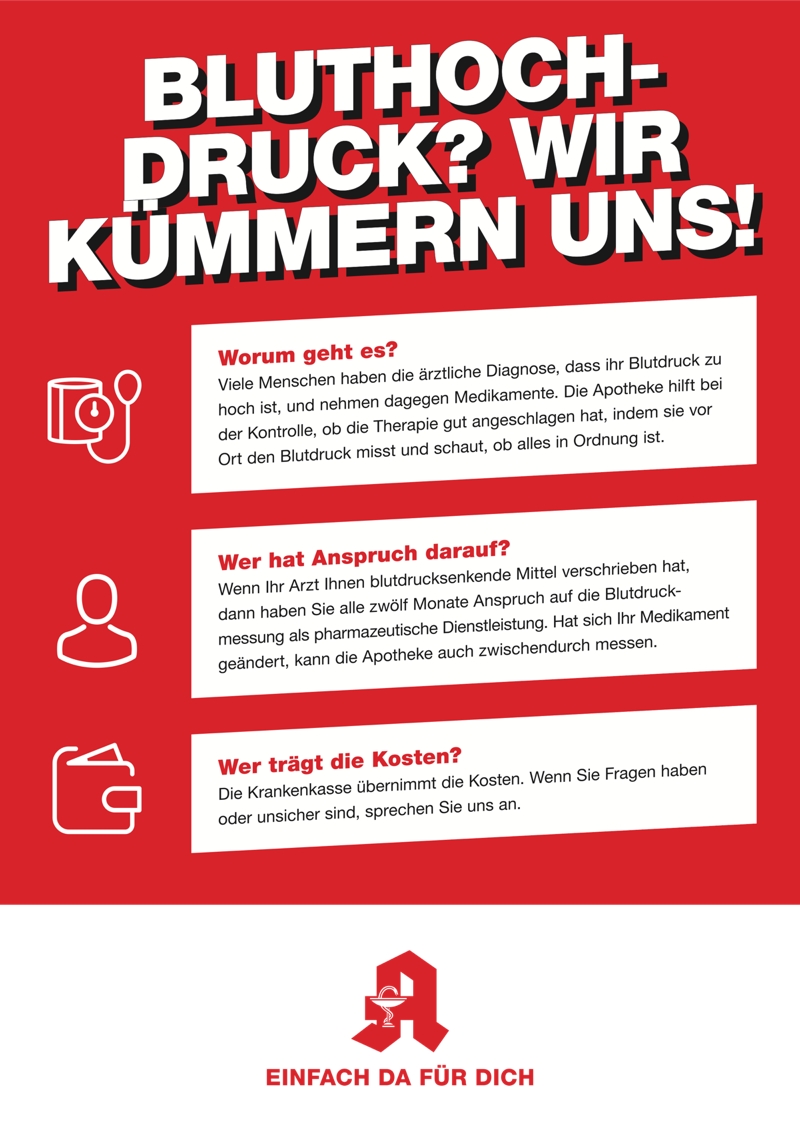 Bluthochdruck ABDA-Grafik Pharmazeutische Dienstleistungen: Bluthochdruck.